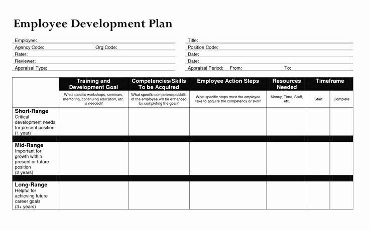employee development plan sample